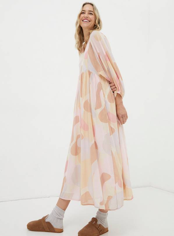 FATFACE Jocelyn Printed Abstract Midi Dress 12